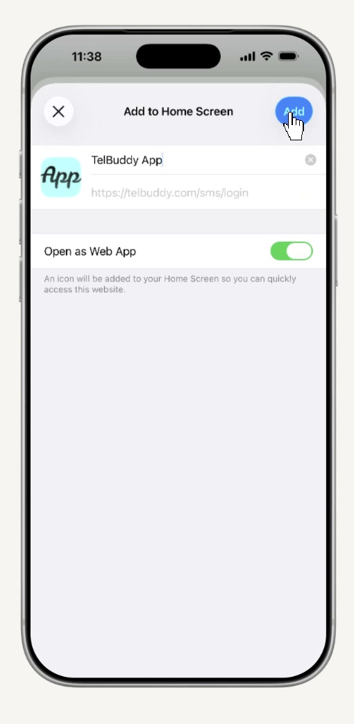 Tap Add